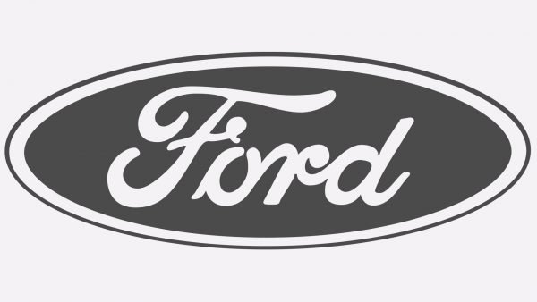 ford logo black and white